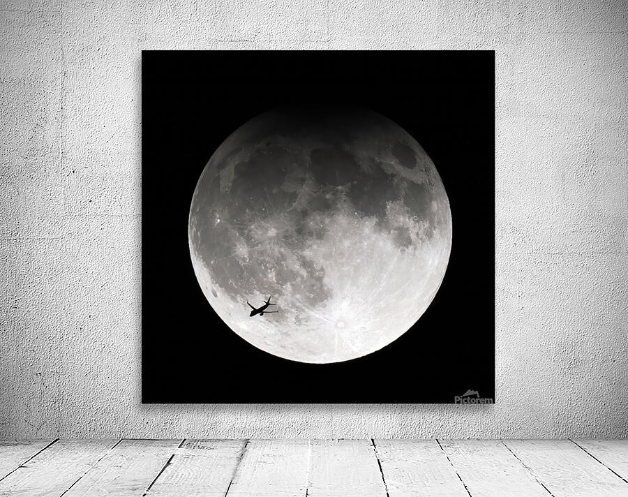 Plane Moon Wall Preview