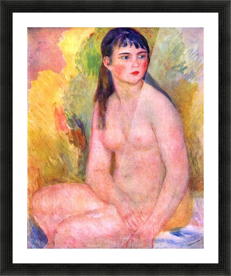 Nude female Picture Frame print