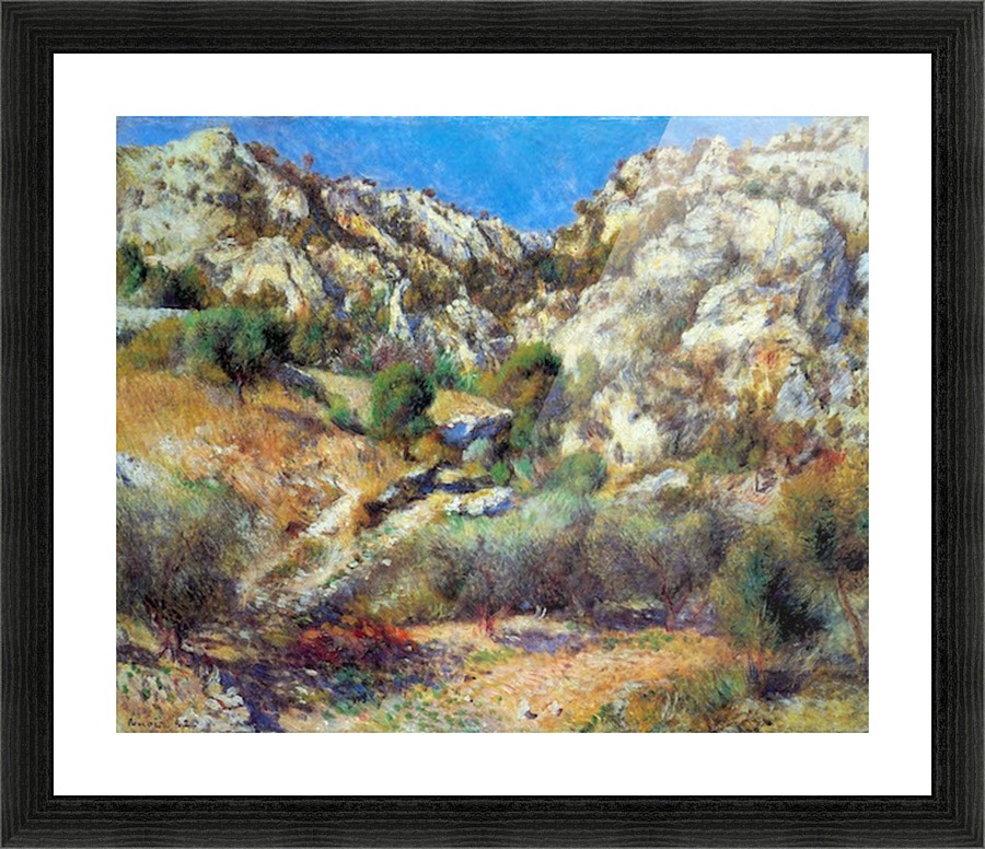Rocks at L Estage Picture Frame print