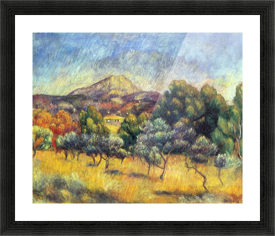 Sainte Vicoria Mountain Picture Frame print