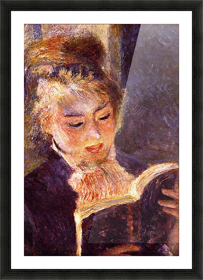 Woman Reading Picture Frame print