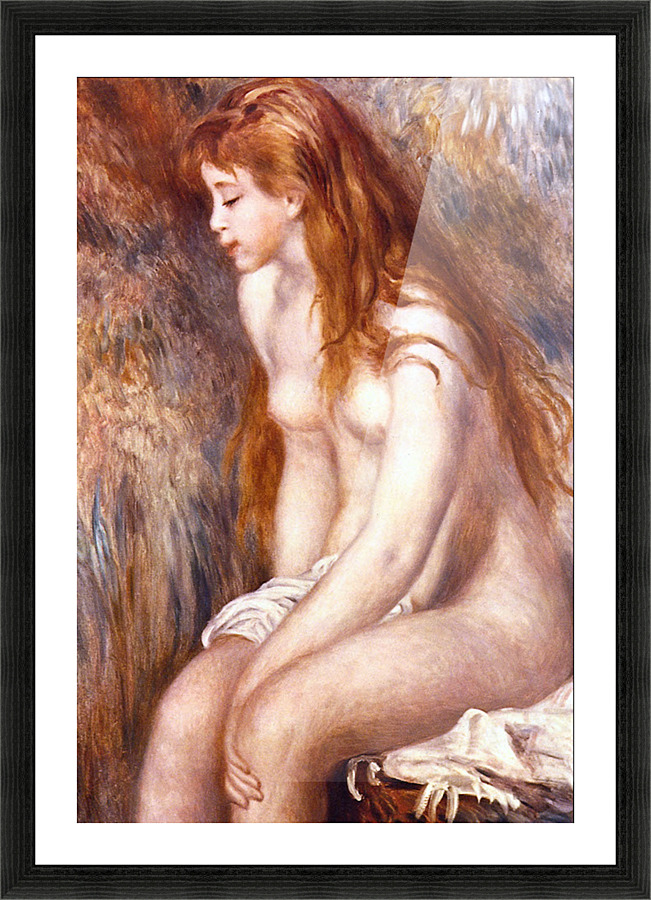 Young Girl Bathing Picture Frame print