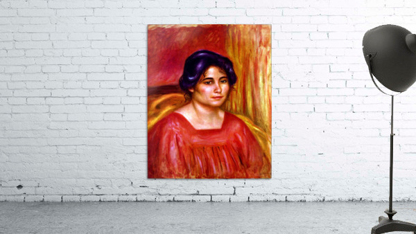 Gabrielle with red blouse Wall Preview