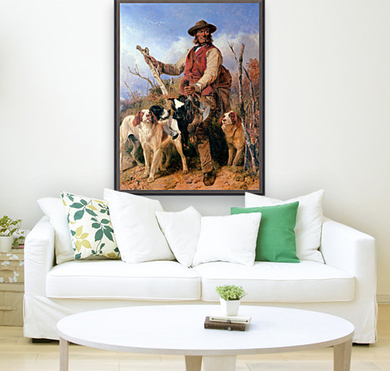 Gamekeeper with Dogs Reproduction