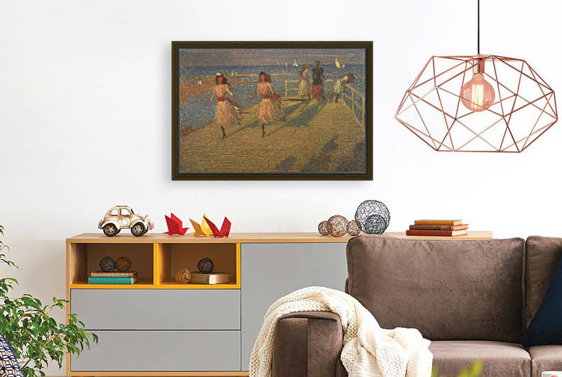 Girls Running by Richard Wilson