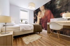 Mary with child Mural print
