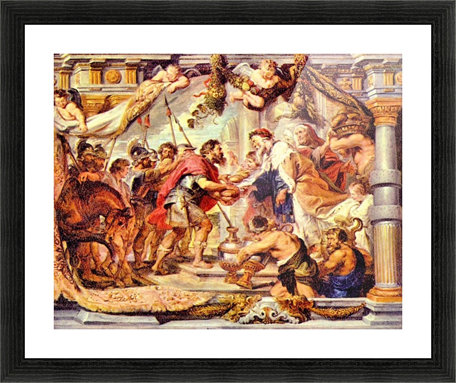 Abraham with Melchizedek Picture Frame print