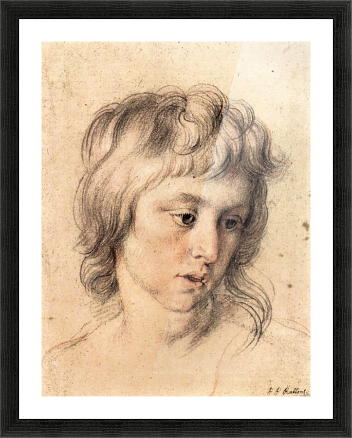 Boys portrait Picture Frame print