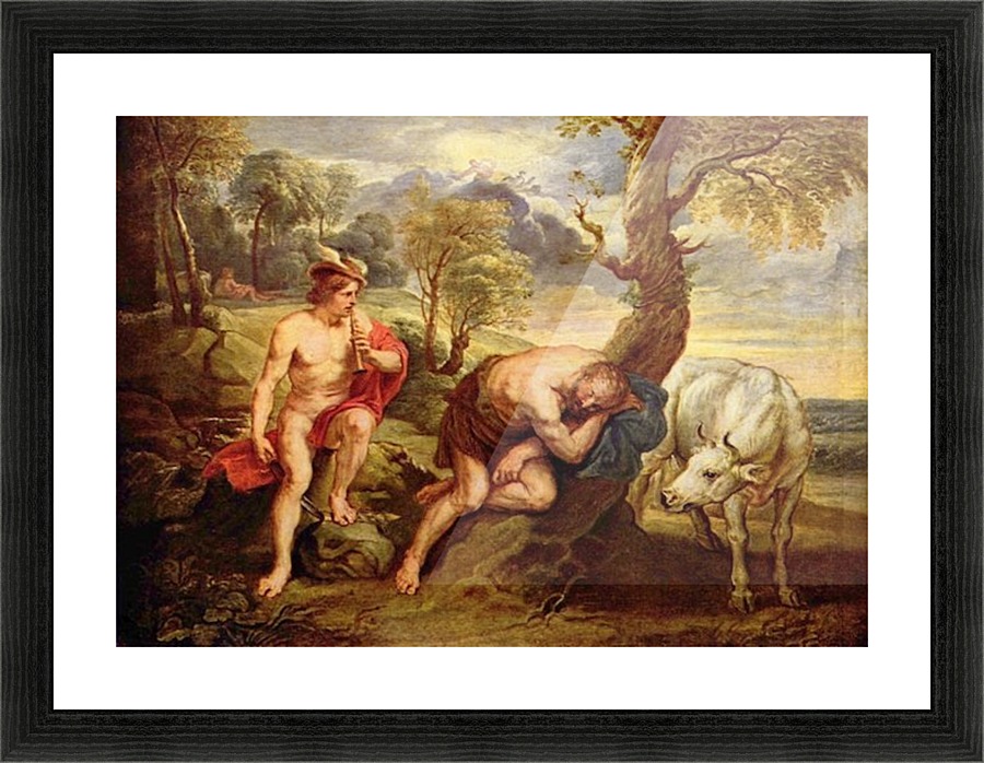 Mercury and Argus Picture Frame print