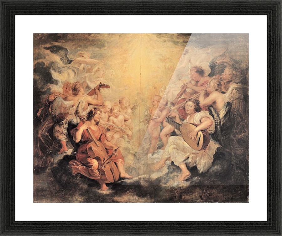 Musical Angel Picture Frame print