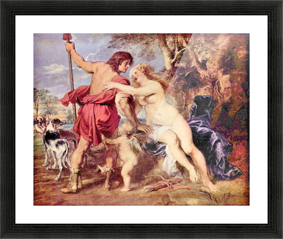 Venus and Adonis Picture Frame print