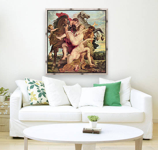 Rape of the daughters of Leukippos by Rubens