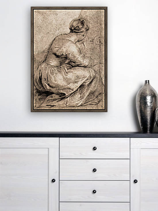 Sitting girl by Rubens