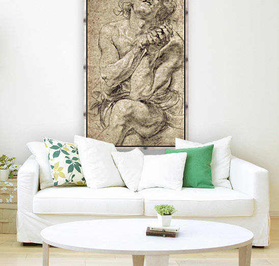Study of Daniel in the lion s den by Rubens