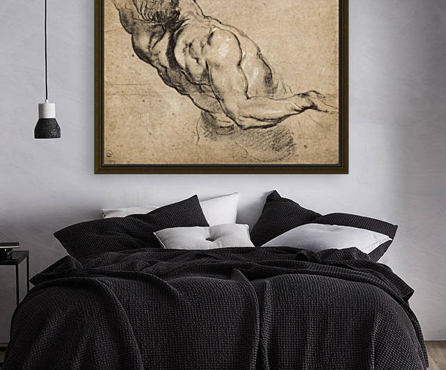 Study of man s torso by Rubens