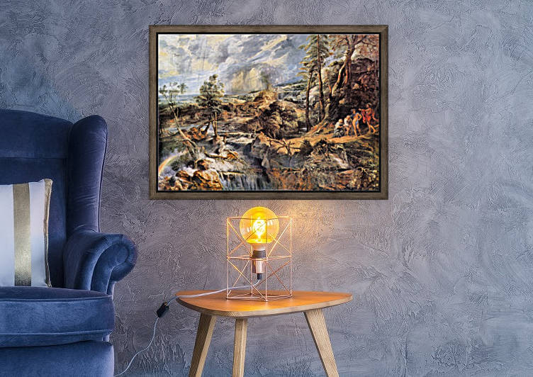 Thunderstorms landscape with Philemon and Baucis by Rubens
