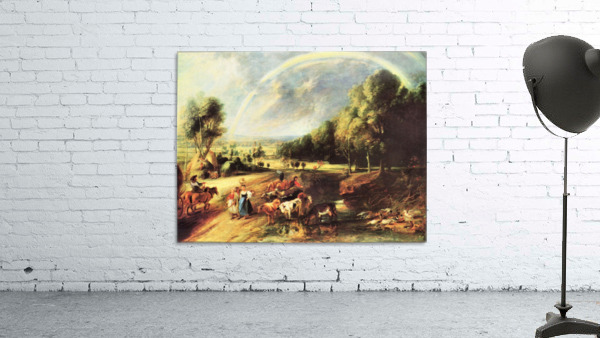 Landscape with Rainbow Wall Preview