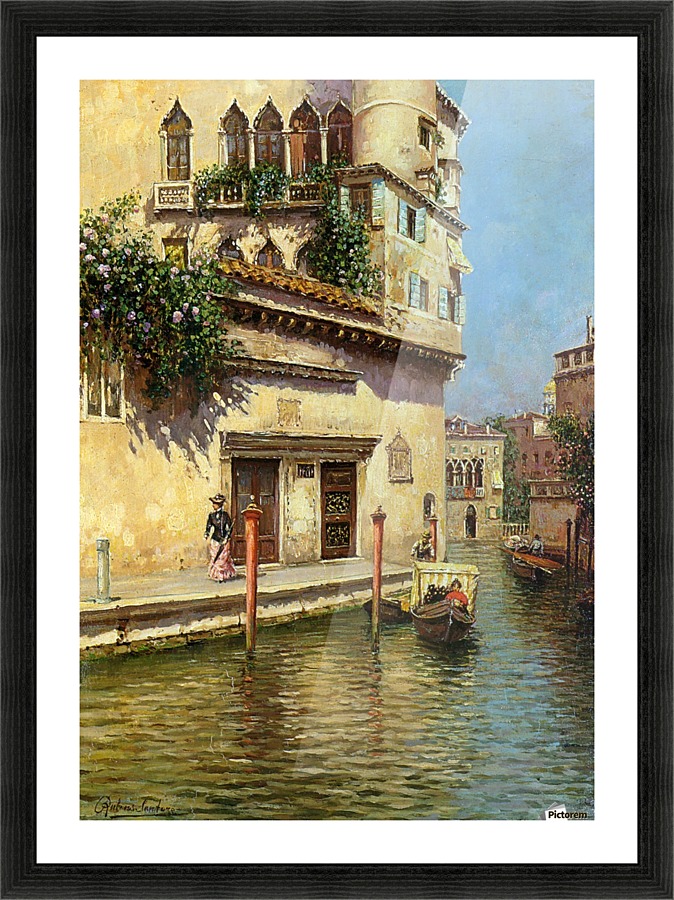 A Venetian Backwater Picture Frame print