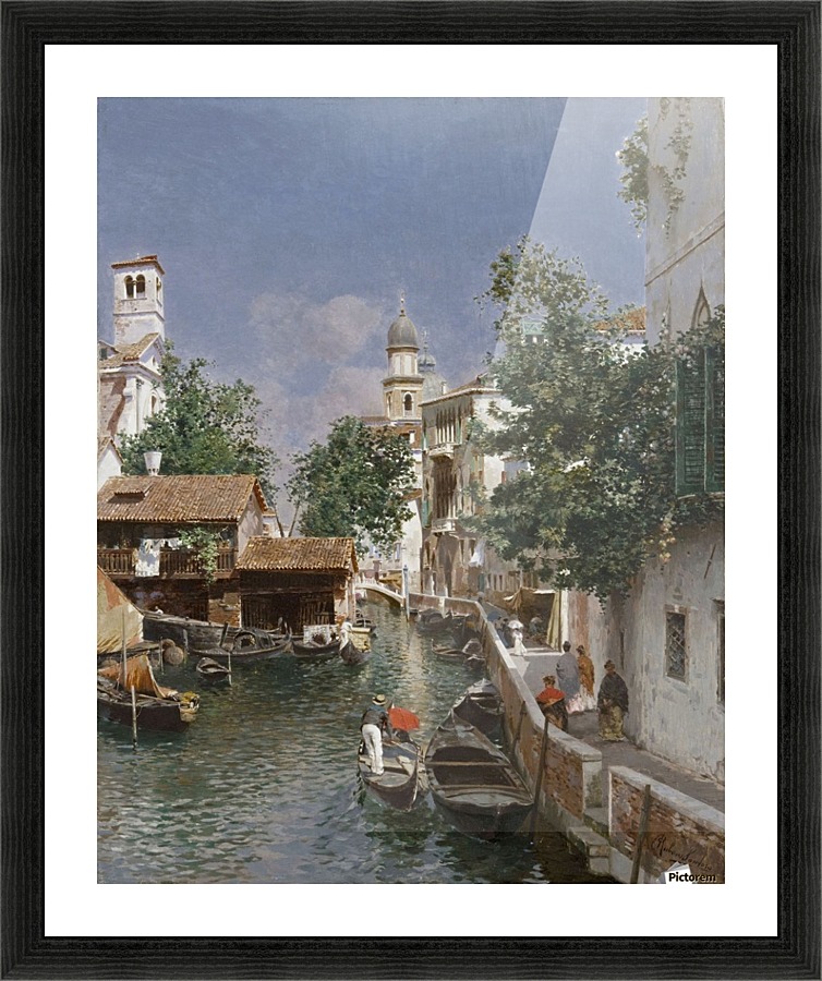 Canal de Veneza Picture Frame print