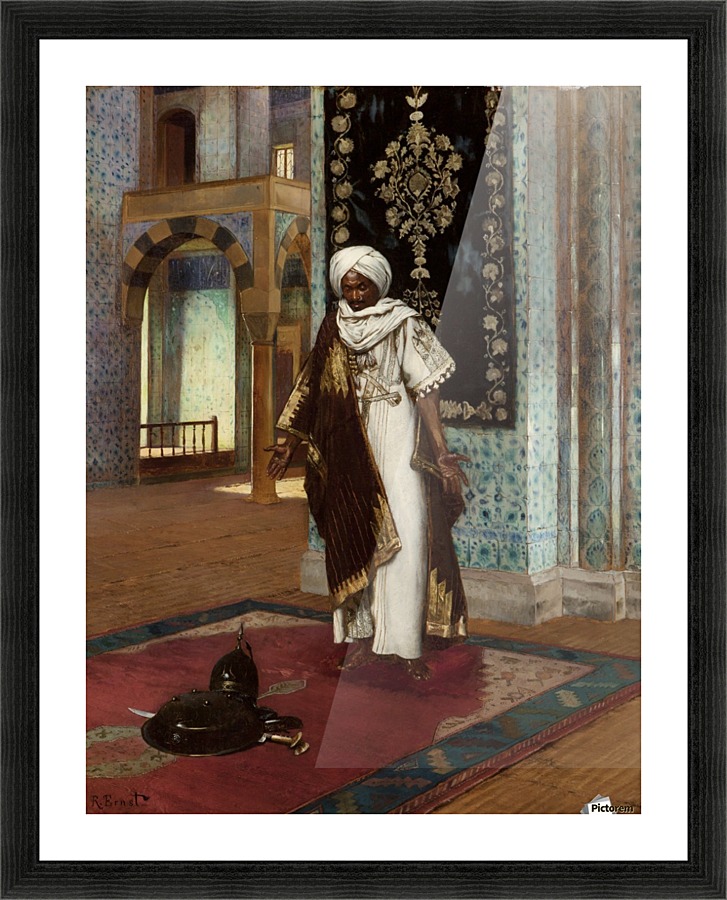 Praying for victory Picture Frame print