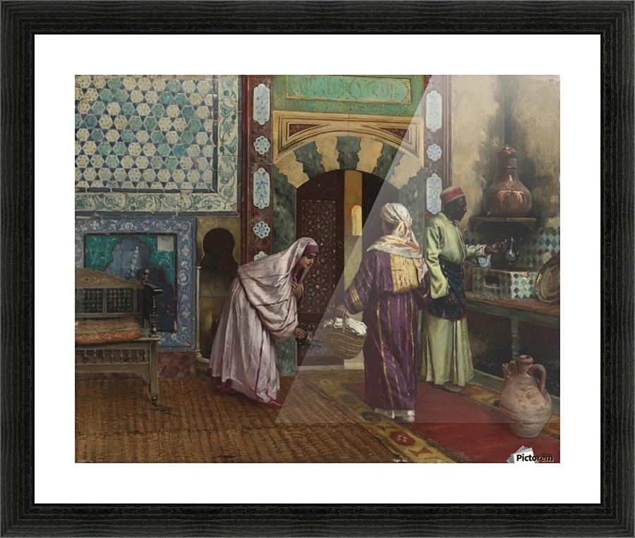 The hammam Picture Frame print