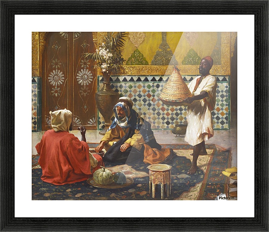 Around the meal Picture Frame print