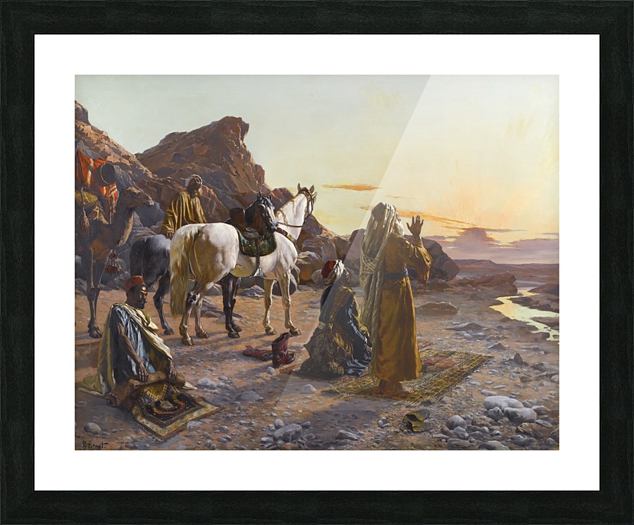 Prayers at sunrise Picture Frame print