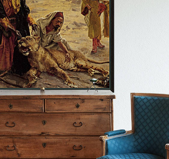 Captured Lion by Rudolf Ernst
