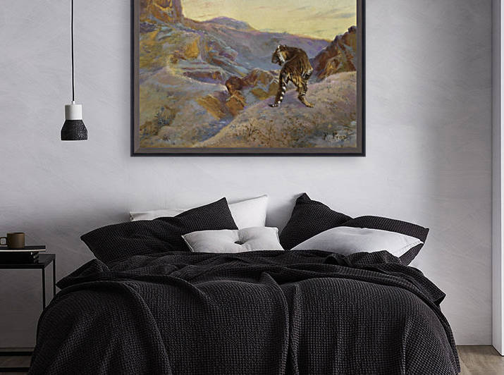 Tiger in the mountains by Rudolf Ernst