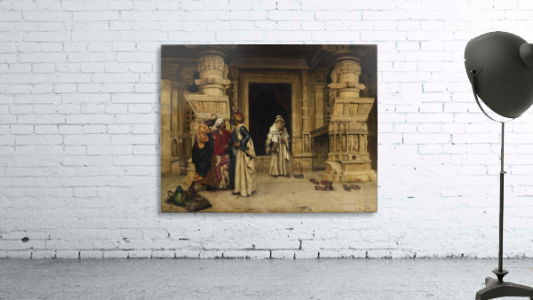 The chat outside a monument Wall Preview