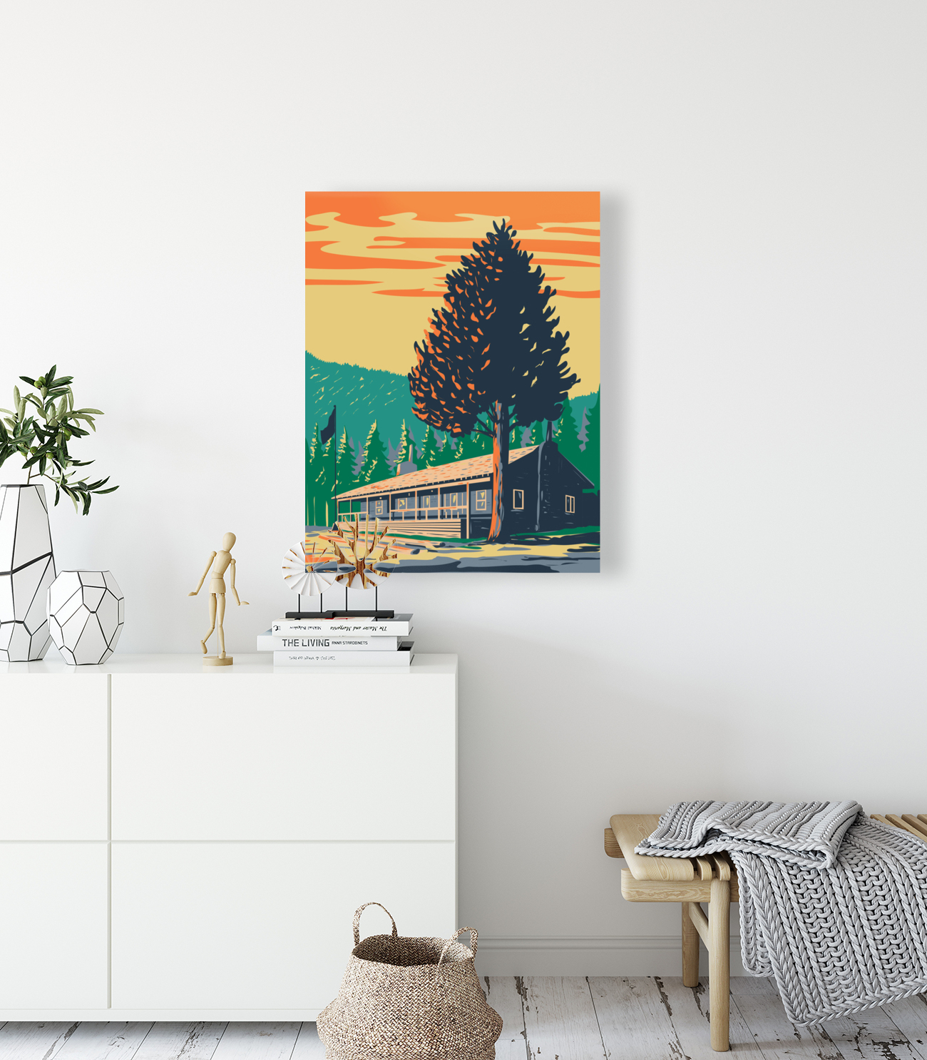 Roosevelt Lodge in Yellowstone National Park jpg Reproduction