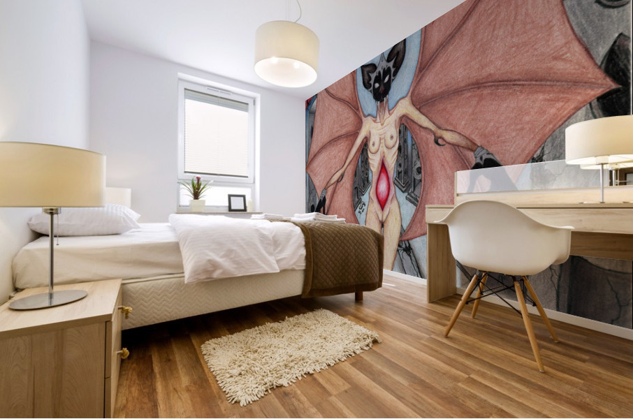 hierophant statue Mural print
