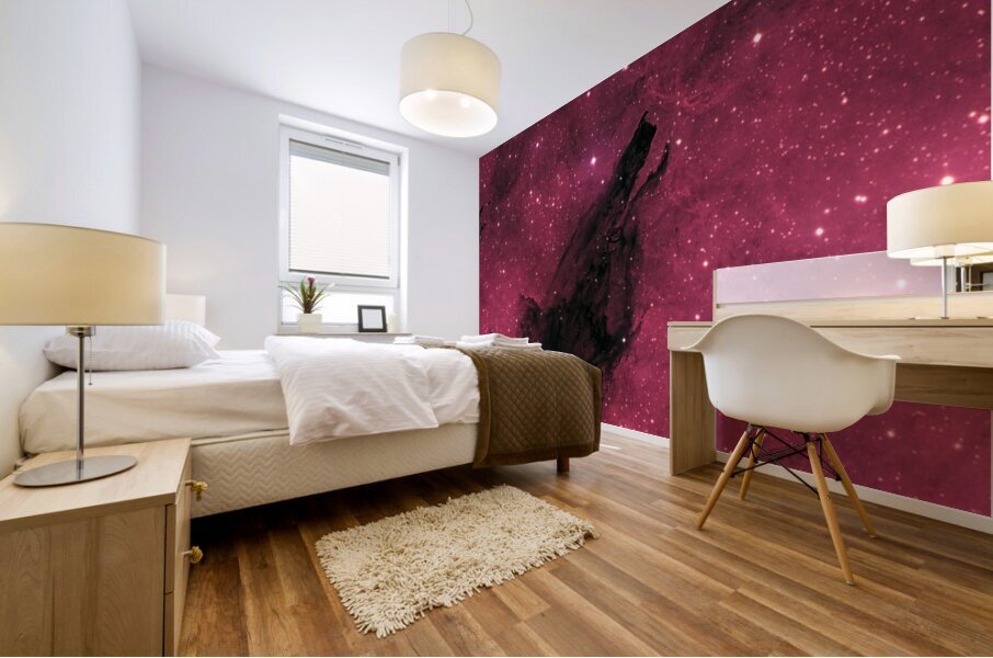 Shark Fin Nebula Mural print