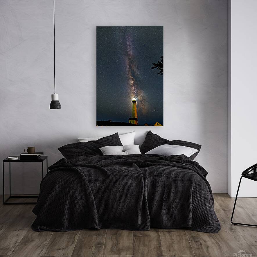 Milky Way Over Pigeon Point Light Reproduction