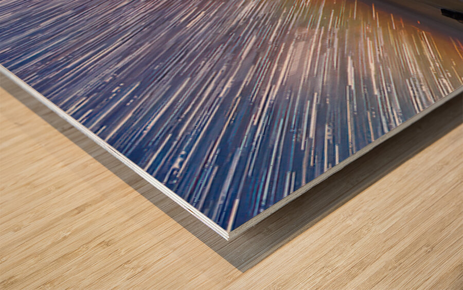 Celestial Drift Wood print