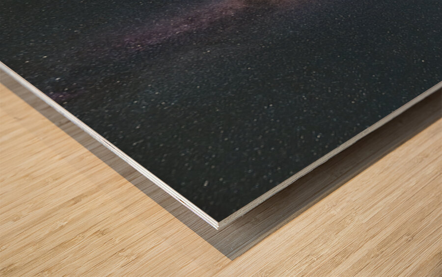 Milky Way Over Pigeon Point Light Wood print