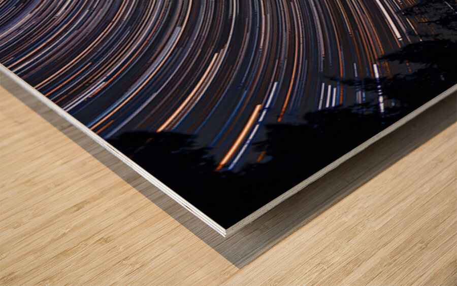 Stellar Rotation Wood print