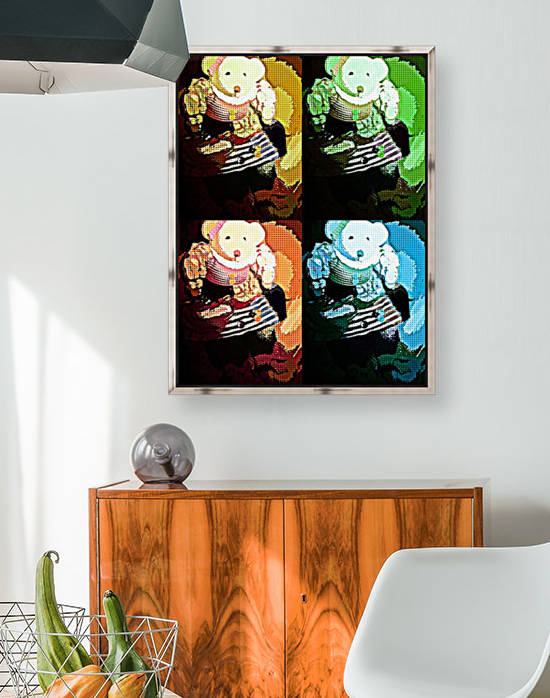 Teddy pop art by Crystal Michelle Caraway