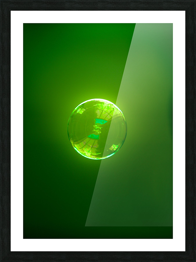 Bubble - Green Picture Frame print