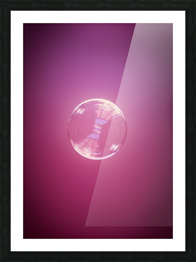 Bubble -Purple Picture Frame print