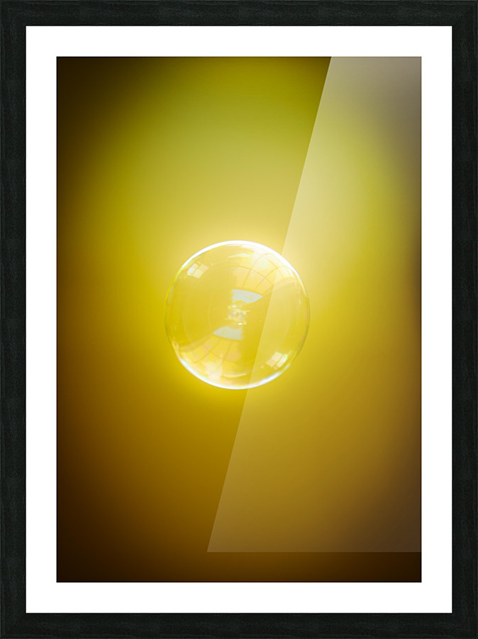 Bubble -Yellow Picture Frame print