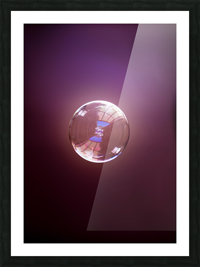 Bubble -Mauve Picture Frame print