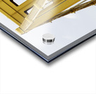 Beautiful Yellow Bridge With Ornate Light Fixture Acrylic print