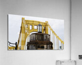 Beautiful Yellow Bridge With Ornate Light Fixture Acrylic Print