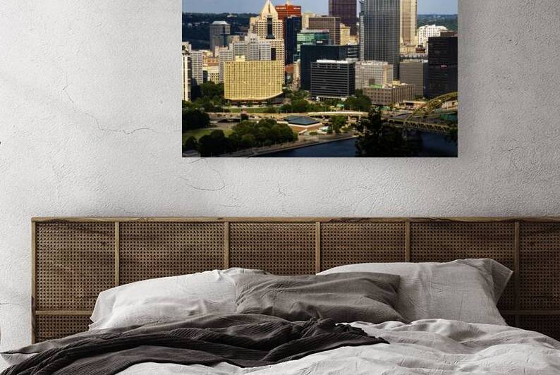 Pittsburgh Skyline Featuring Modern Architecture by Woodys Photos