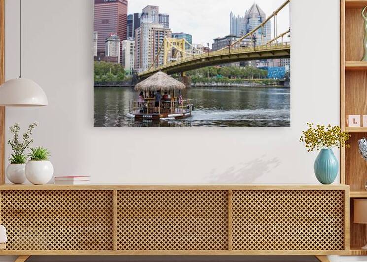 Floating Tiki Bar Offers Scenic Views of Pittsbur by Woodys Photos