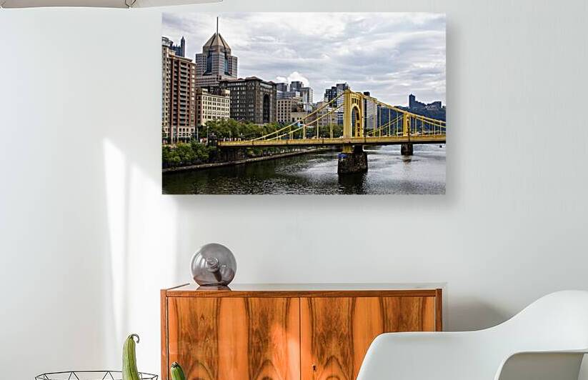 Seventh street Andy Warhol bridge entering the ci by Woodys Photos