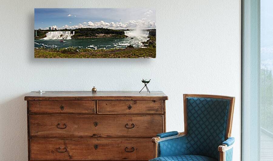 Panoramic view of Niagara Falls waterfalls 5446.j by Woodys Photos