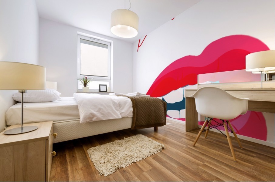 Kiss21A Mural print