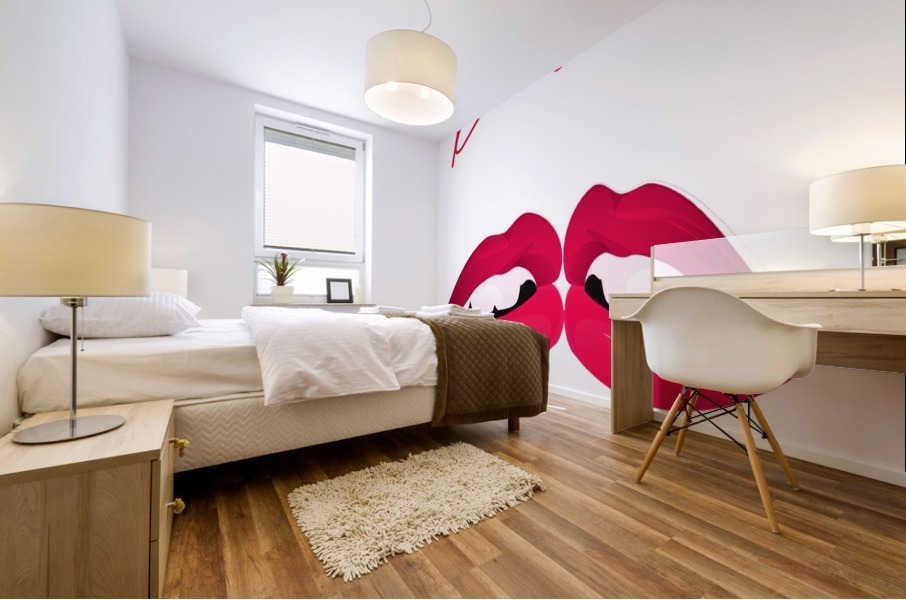 Kiss22A Mural print